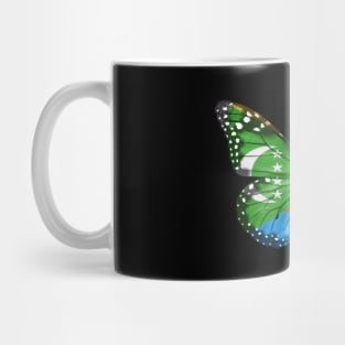 Comoran Flag  Butterfly - Gift for Comoran From Comoros Mug